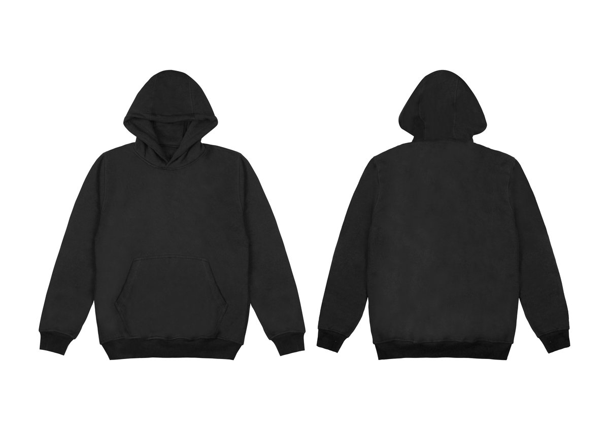 Crew hoodie laid flat on a plain background
